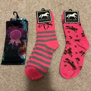 Brand new, never worn Horse socks - set of 3